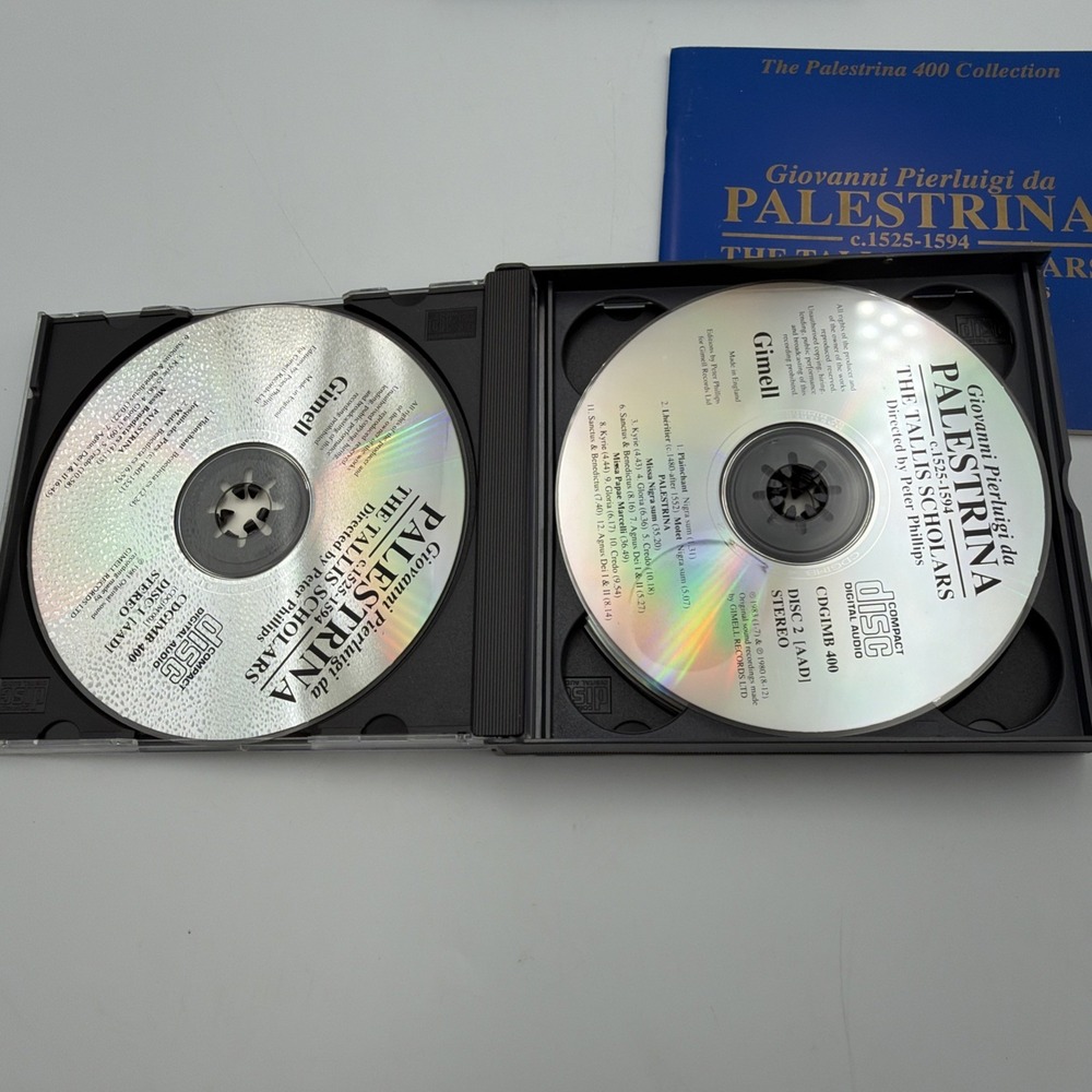 Giovanni Pierluigi da Palestrina (CD, 1993, 4 Discs, Gimell) W/Booklet #1225AH - Picture 7 of 7